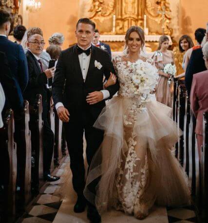 Laura Zielinska and Piotr Zielinski on their Wedding day.